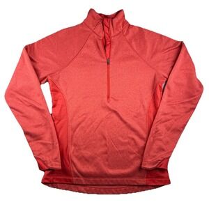 Columbia Women's Fleece Half Zip Pullover Small Red Athletic Outdoors